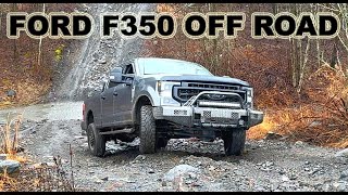 Ford F350 4x4 Pickup Truck Off Road Mud Rock Hill Climb Challenge [upl. by Anikal]