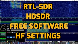 RTLSDR  HDSDR HF settings [upl. by Py198]