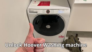 How To Unlock a Hoover Washing Machine Step By Step [upl. by Ocisnarf]