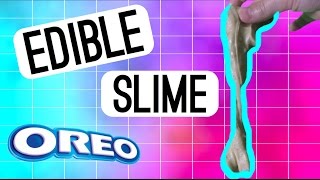 DIY EDIBLE SLIME OREO How to make SLIME you can EAT EASY Slime Recipe [upl. by Eedolem]