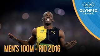 Mens 100m Final  Rio 2016 Replay [upl. by Alaek]