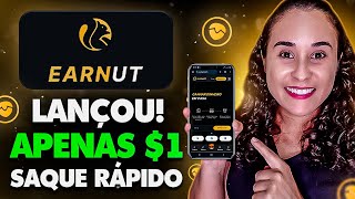 Encontrei NOVO SITE Para GANHAR EM DÓLAR Pelo Celular Earnut  Dinheiro Online [upl. by Ymmak611]