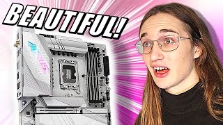 No THIS is an ALLWHITE Motherboard Gigabyte Z790 Aorus Pro X [upl. by Anilegnave]