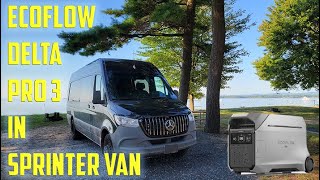 Ecoflow Delta Pro 3 in Sprinter Van [upl. by Betteanne976]