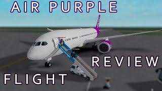 ROBLOX Air Purple Flight Review  WeisserHD [upl. by Bobbye38]