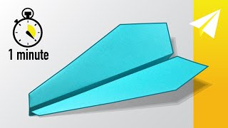 Make the EASIEST Paper Airplane in 1 Minute [upl. by Assel]