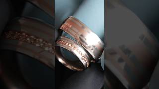 Fusion copper and silver wedding bands jewelry howtomakejewellery jewellerydesign [upl. by Joy]