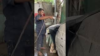 Car Fender Repainting Process carcare7896 carpaintingservice shorts [upl. by Marlee]