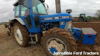 1991 Ford 6810 III 44 Litre 4Cyl Diesel 4WD Tractor 90 HP with Kverneland Plough [upl. by Aicitan]