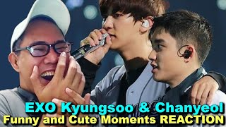 EXO Kyungsoo amp Chanyeol Funny and Cute Moments REACTION [upl. by Hnao678]