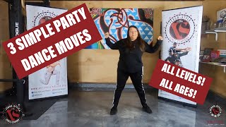 3 EASY Dance Moves for BEGINNERS [upl. by Bradeord]