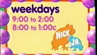 Nick Jr Promo  Song 1998 [upl. by Leoine837]