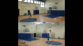 ReAct Fitness  Cognitive Reaction Workout  basketball passing 12react [upl. by Ahsercal585]