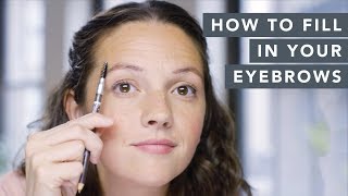 How to fill in patchy eyebrows  Makeup tutorial  WellGood [upl. by Anirok]