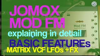 BRANDNEW JOMOX MOD FM  BASIC FEATURES  DETAILLED EXPLANATION [upl. by Eskill]