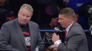 Bruce Prichard is Tired of JB and Josh Mathews  IMPACT April 6th 2017 [upl. by Cyd]