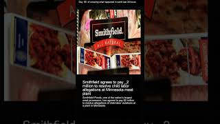 Smithfield agrees to pay 2 million to resolve child labor allegations at Minnesota meat plant [upl. by Landel]