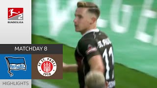 St Pauli On The Rise  Hertha BSC  St Pauli 12  Highlights  Matchday 8  Bundesliga 2 202324 [upl. by Piers]