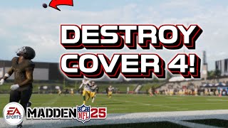 DESTROY COVER 4 QUARTERS OUTTA BUNCH  Madden 25 Tips [upl. by Rosenstein]