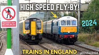 Trains at Speed Steam Diesel amp Electric in England 2024 [upl. by Perlman]