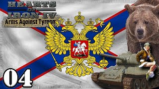 Lets Play Hearts of Iron 4 Return of the Tsar Russia  HOI4 Arms Against Tyranny Gameplay Episode 4 [upl. by Odnesor]