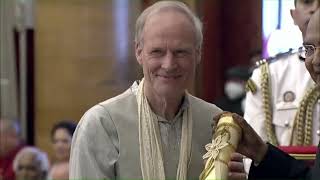 President Kovind presents Padma Shri to Shri Rutger Kortenhorst for Literature and Education [upl. by Byrn]