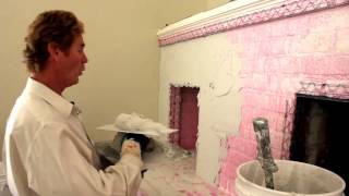 How to plaster over interior brick fireplaces [upl. by Desdamona]