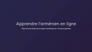 Cours darménien gratuit [upl. by Odelia]