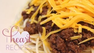 Cincinnati Chili Recipe Chili Cheese Dogs  I Heart Recipes [upl. by Lay]