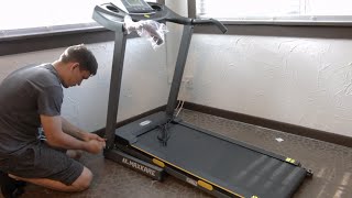 How to assemble a Maxcare Electric Folding Treadmill [upl. by Lebatsirc]