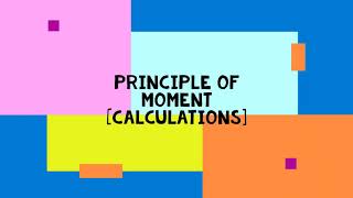 Principle of Moment Calculations  physicsonline principleofmoments [upl. by Wynn]