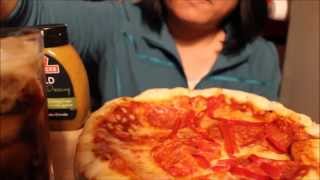 ASMR whisper eating salami and pepperoni pizza [upl. by Libenson905]