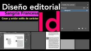 InDesign SangriaFrancesa LetraCapital EstilosAnidados [upl. by Goldstein]