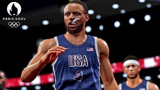 NBA 2K24 Live Simulation  USA vs France Gold Medal Game  Olympic Mens Basketball [upl. by Miun]