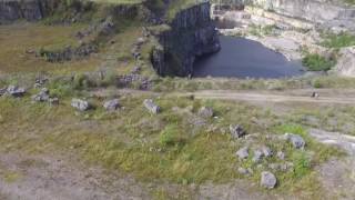 wirksworth quarry derbyshire by drone [upl. by Wildermuth865]