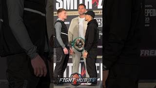 Jose Zepeda STARES DOWN Dalton Smith at press conference face off [upl. by Oesile]