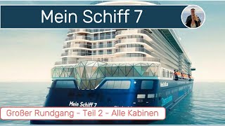 So wohnt man auf einem Kreuzfahrtschiff  Mein Schiff 7  Alle Kabinen und Suiten meinschiff [upl. by Mogerly149]