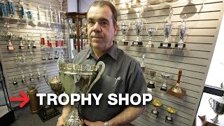 Laser Engraving Trophy Shop  SpeedMarker 300 [upl. by Worrell75]