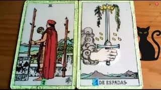 Combinaciones tarot con EL DOS DE BASTOS  ARCANOS MENORES DE ESPADAS Por TARA [upl. by Eissehc507]