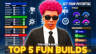 TOP 5 Most FUN Builds on NBA 2K22 Best RARE and OVERPOWERED Builds on NBA 2K22 [upl. by Pooh]