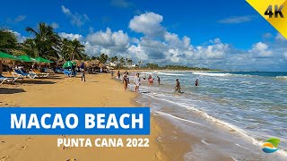 Dreams Macao Beach Punta Cana 2022  Hotel Beach Seaweeds Waves and Surfing [upl. by Ruenhs587]