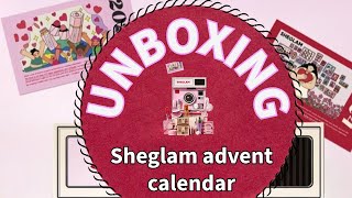 sheglam advent calendar unboxing with me [upl. by Kimitri]