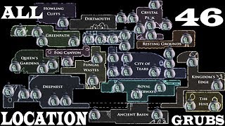 Hidden Grubs  All 46 hollow Knight grubs location [upl. by Adalheid928]
