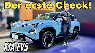 KIA EV5 Ich zeige Dir das neue ElektroSUV Check  Sitzprobe  Review [upl. by Andromada]