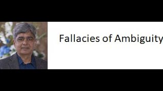 Fallacies of Ambiguity and its types [upl. by Pendleton]