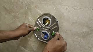 how to install Grohtherm trimset shower 27618000 how to install grohe thermostat diverter upper plet [upl. by Namreh]