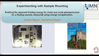 Profiling Apparent Binding Energy using Tag Defined Reports in CasaXPS [upl. by Osgood]