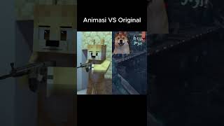 Animasi VS Original Obit melawan zombie ft Obit Minecraft Animasi [upl. by Amby]