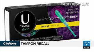 Kotex recall [upl. by Sillihp642]