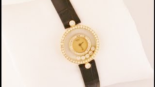 Chopard Happy Diamonds Ladies 18ct Yellow Gold Watch [upl. by Anoek206]